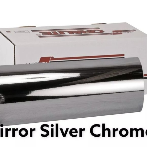 COPY - Oracal 352 12" x10 Feet Chrome Silver Mirror Sign Making Vinyl w/ adhesi… - Picture 2 of 2